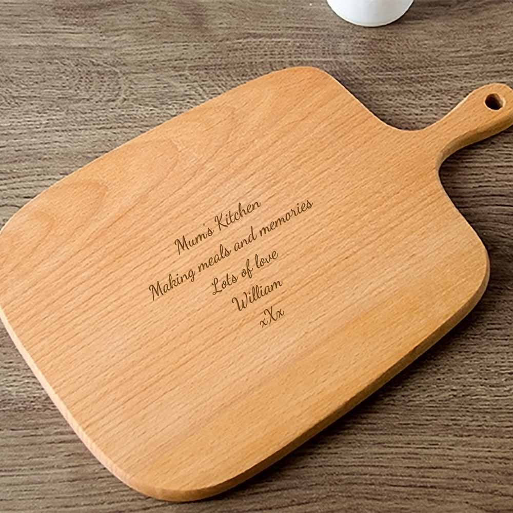 Personalised Handled Chopping Board - Click Image to Close