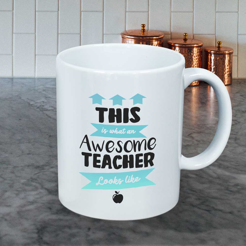 Personalised Mug - Awesome Teacher - Click Image to Close