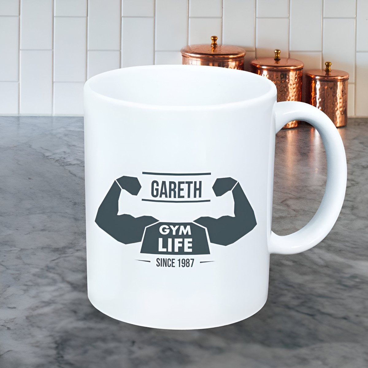 Personalised Gym Life Mug