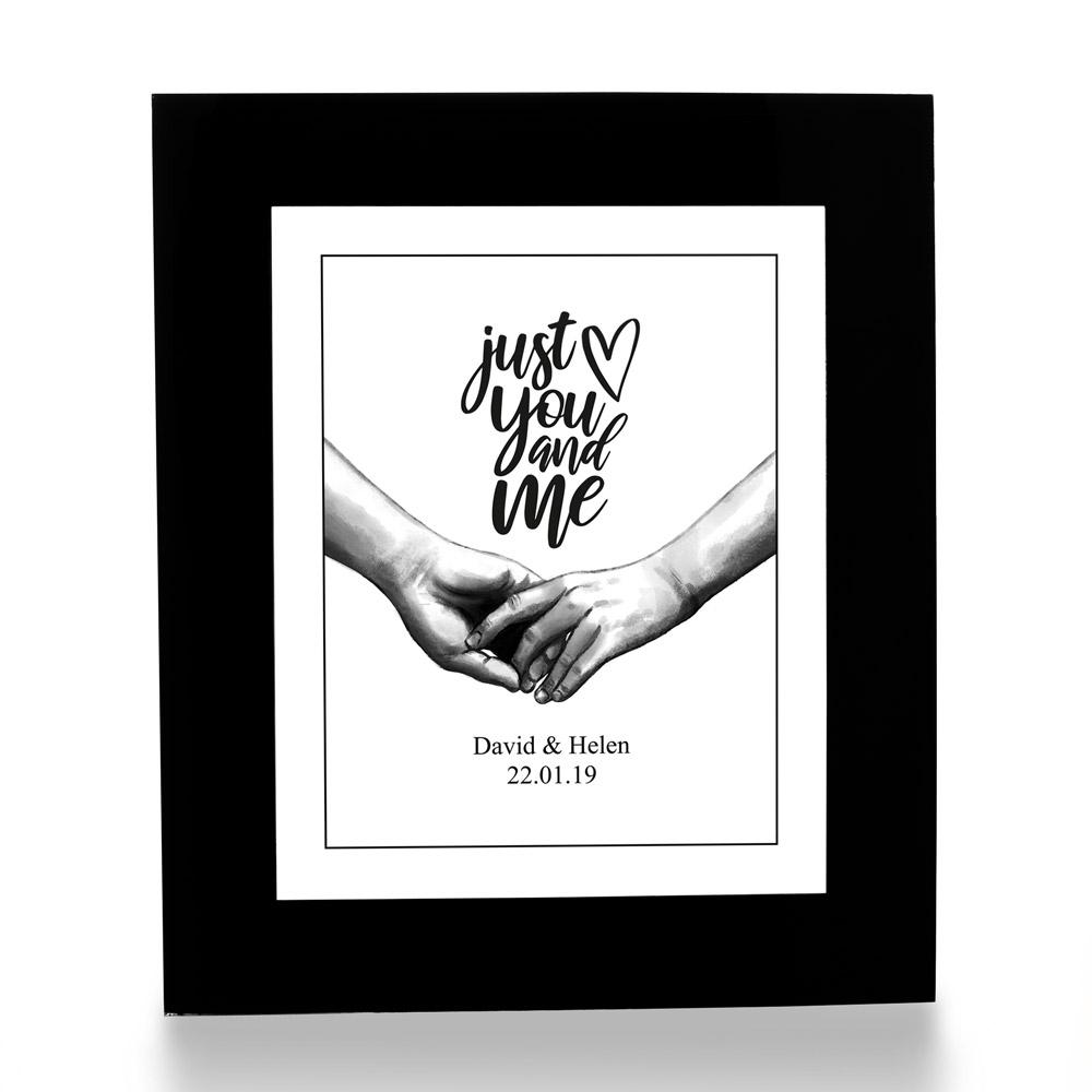 Personalised Print - Just You And Me - Click Image to Close