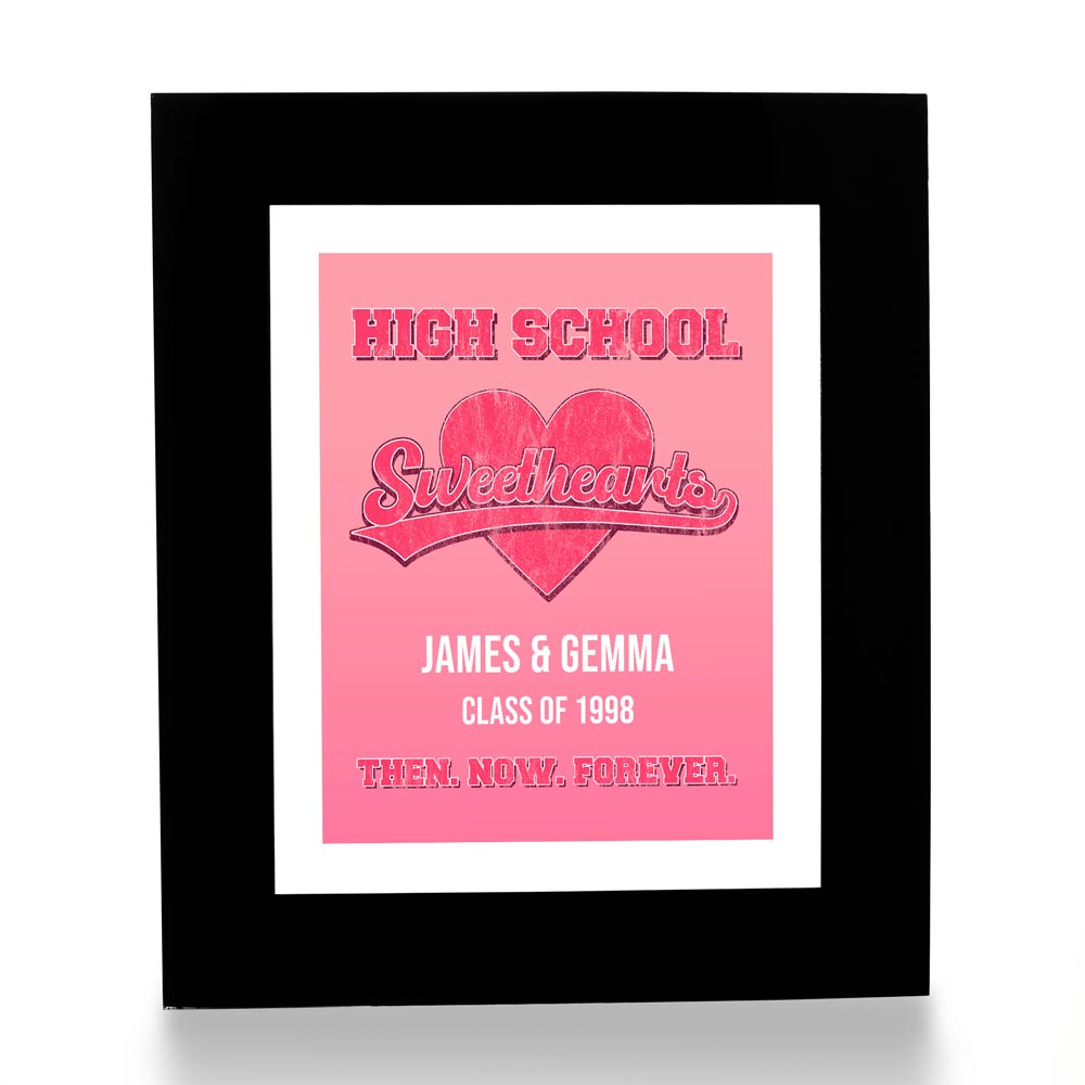 Personalised Print - High School Sweethearts - Click Image to Close