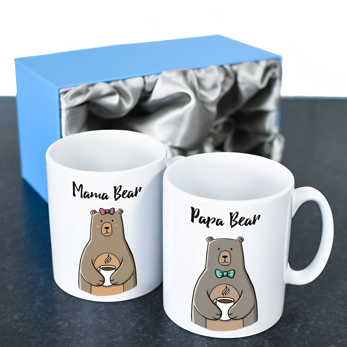 Personalised Mama And Papa Bear Mug Set - Click Image to Close