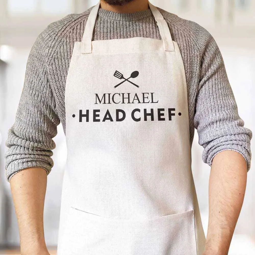 Personalised Apron - Head Chef - Click Image to Close