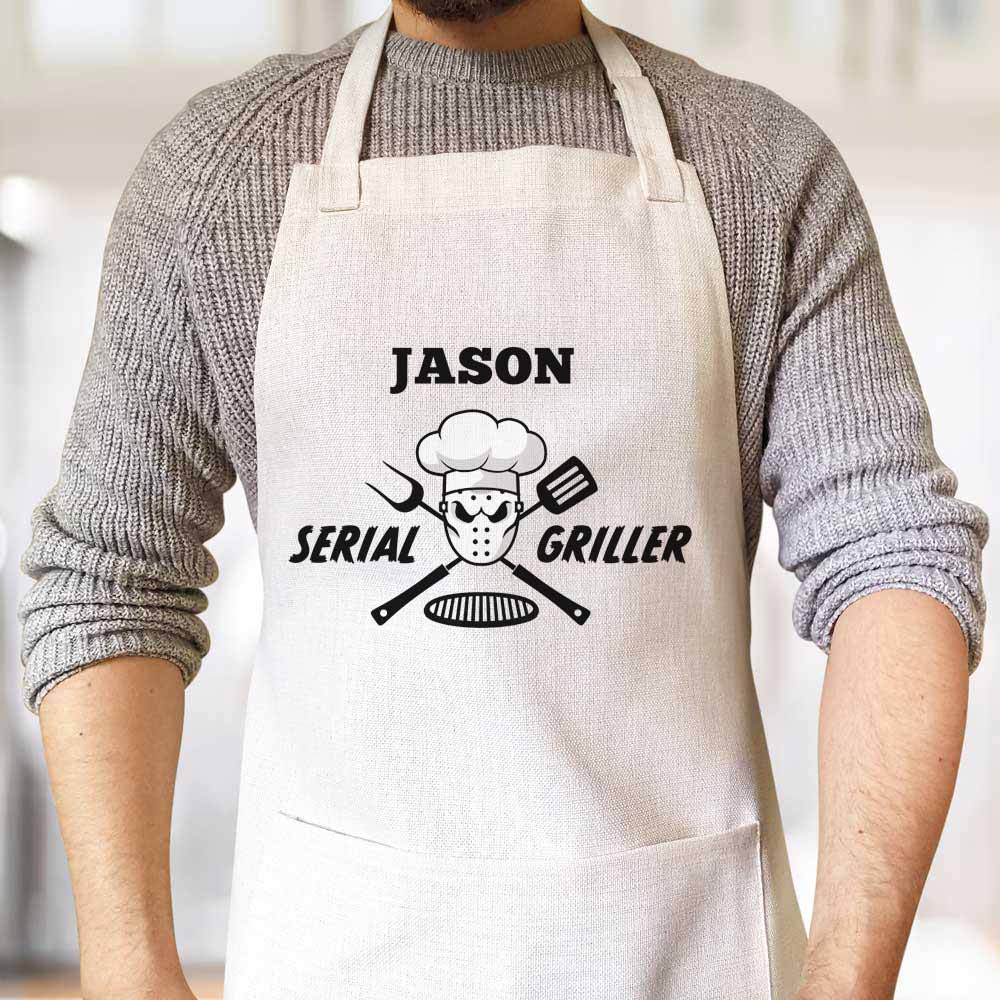 Personalised Apron - Serial Griller - Click Image to Close
