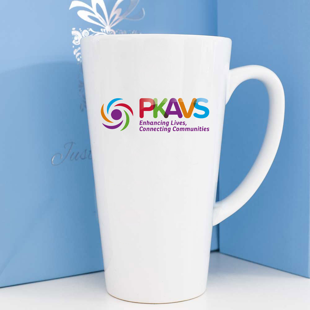 Personalised Latte Mug Any Logo Printed - Click Image to Close
