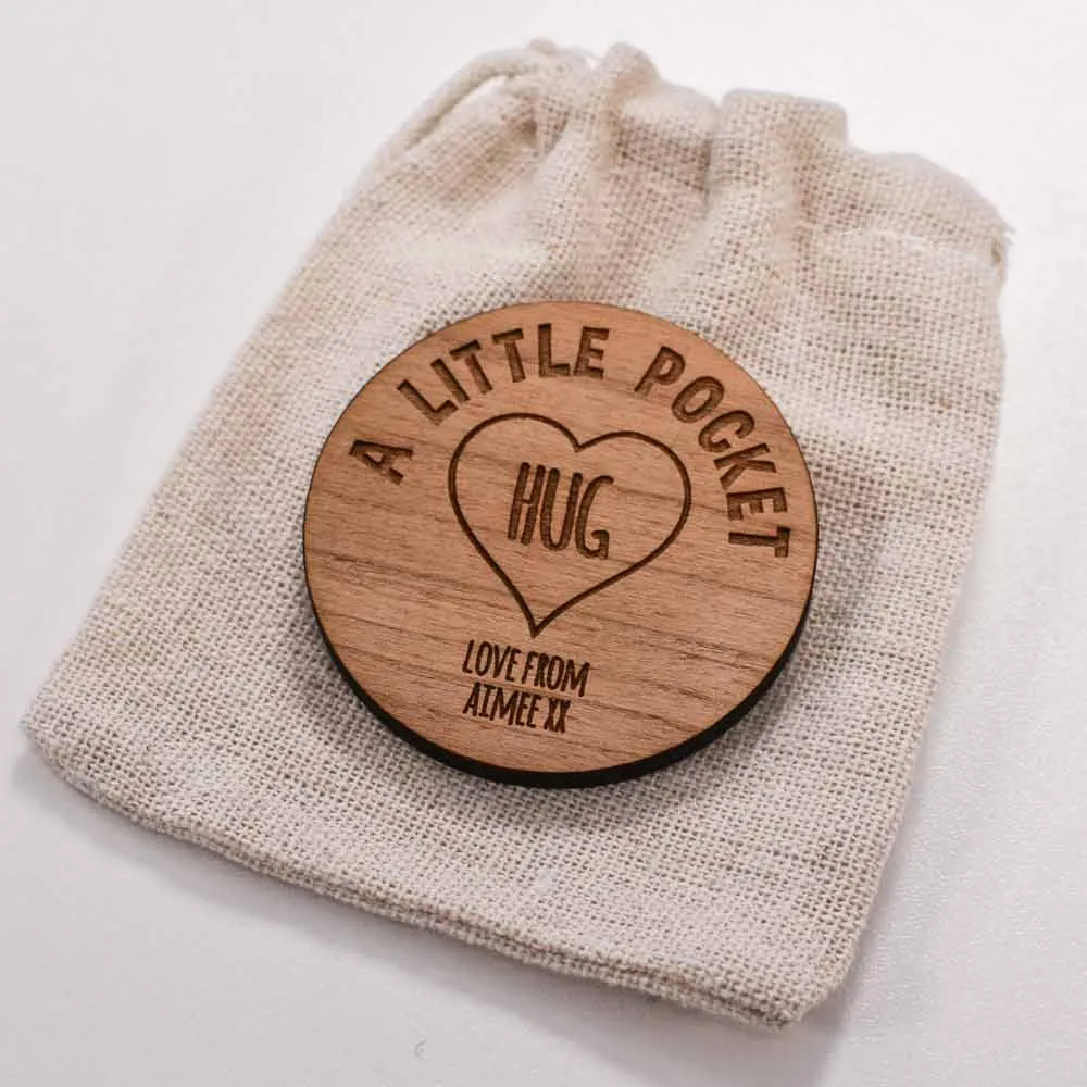 A Little Pocket Hug Engraved Token First Day Of School Gift