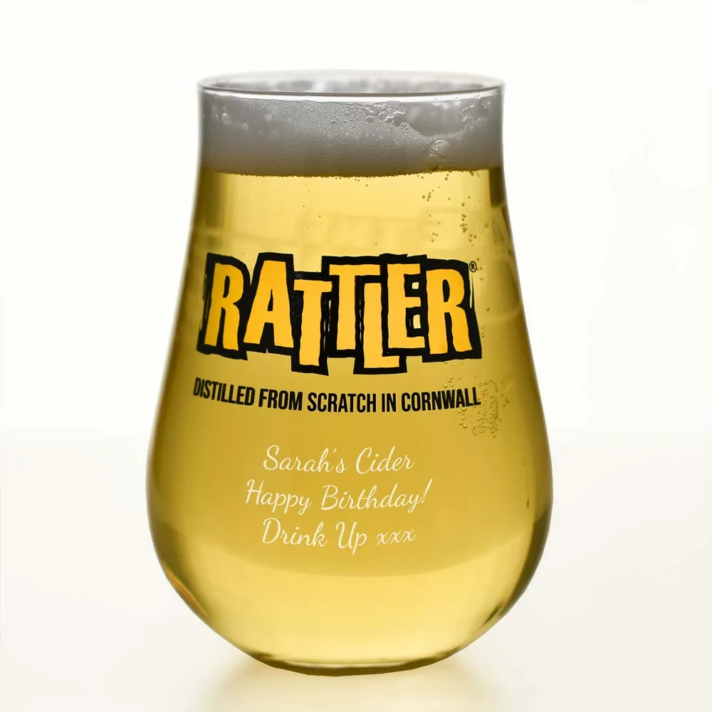 Personalised Rattler Cornish Cider Glass - Click Image to Close