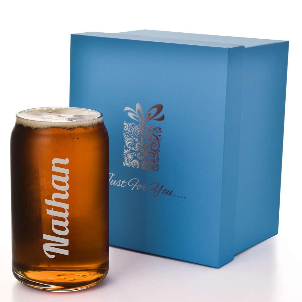 Personalised Beer Can Glass Any Name - Click Image to Close