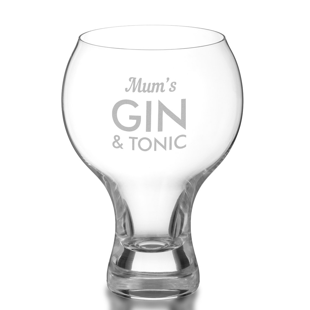 Personalised Stemmed Gin And Tonic Glass - Click Image to Close