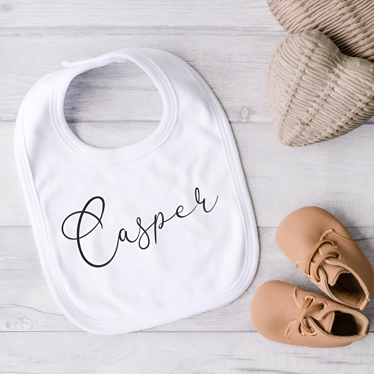 Personalised Baby Bib Any Name - Click Image to Close