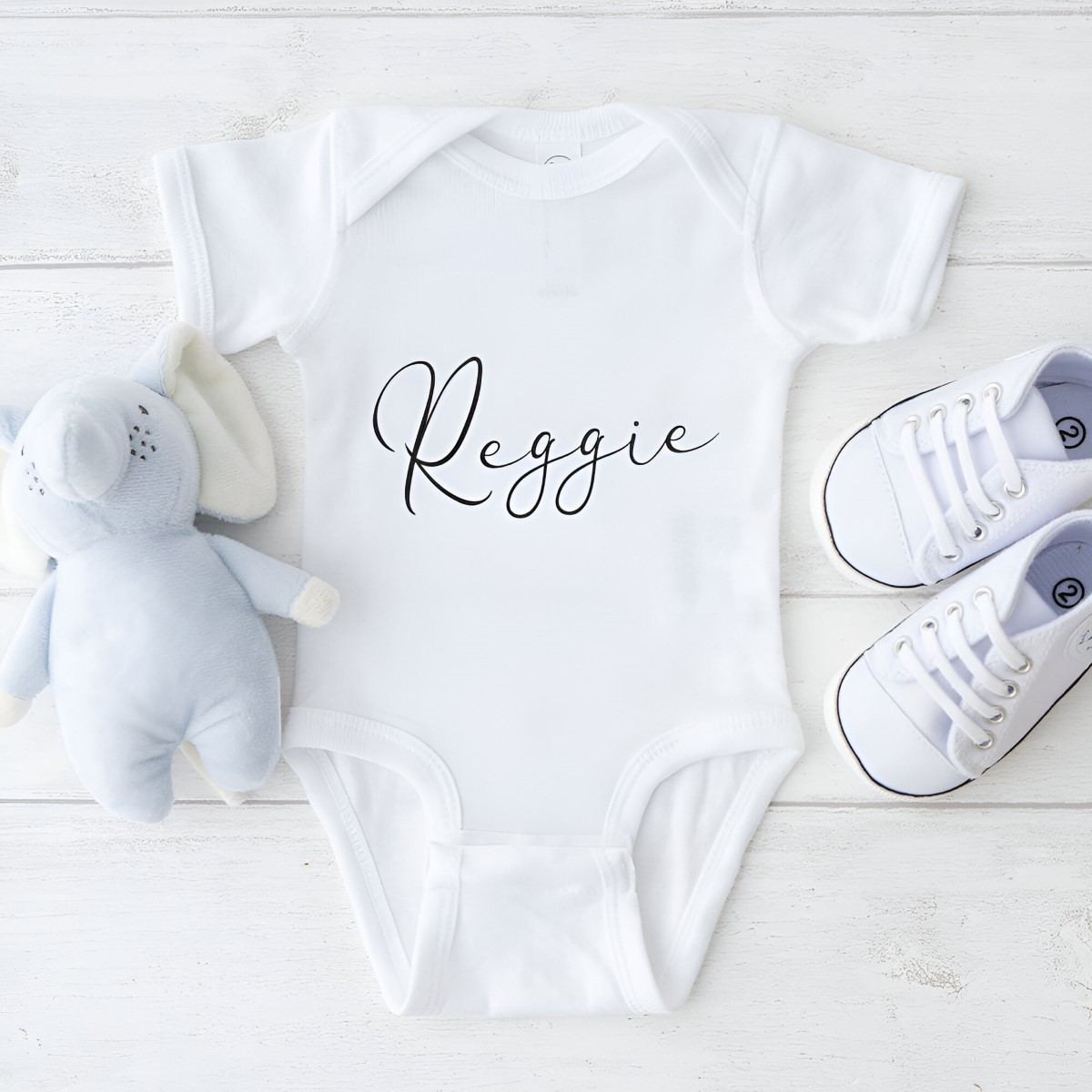 Personalised Baby Grow Any Name - Click Image to Close