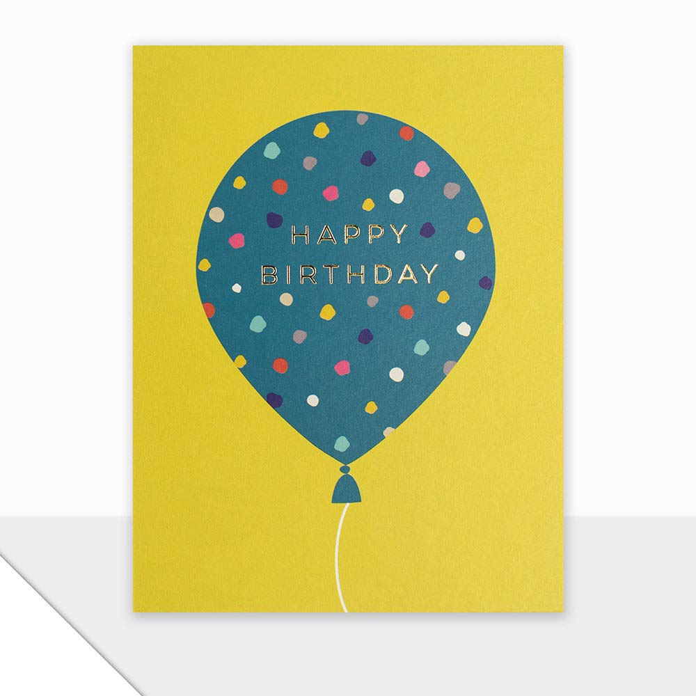 Happy Birthday Balloon Greeting Card - Click Image to Close