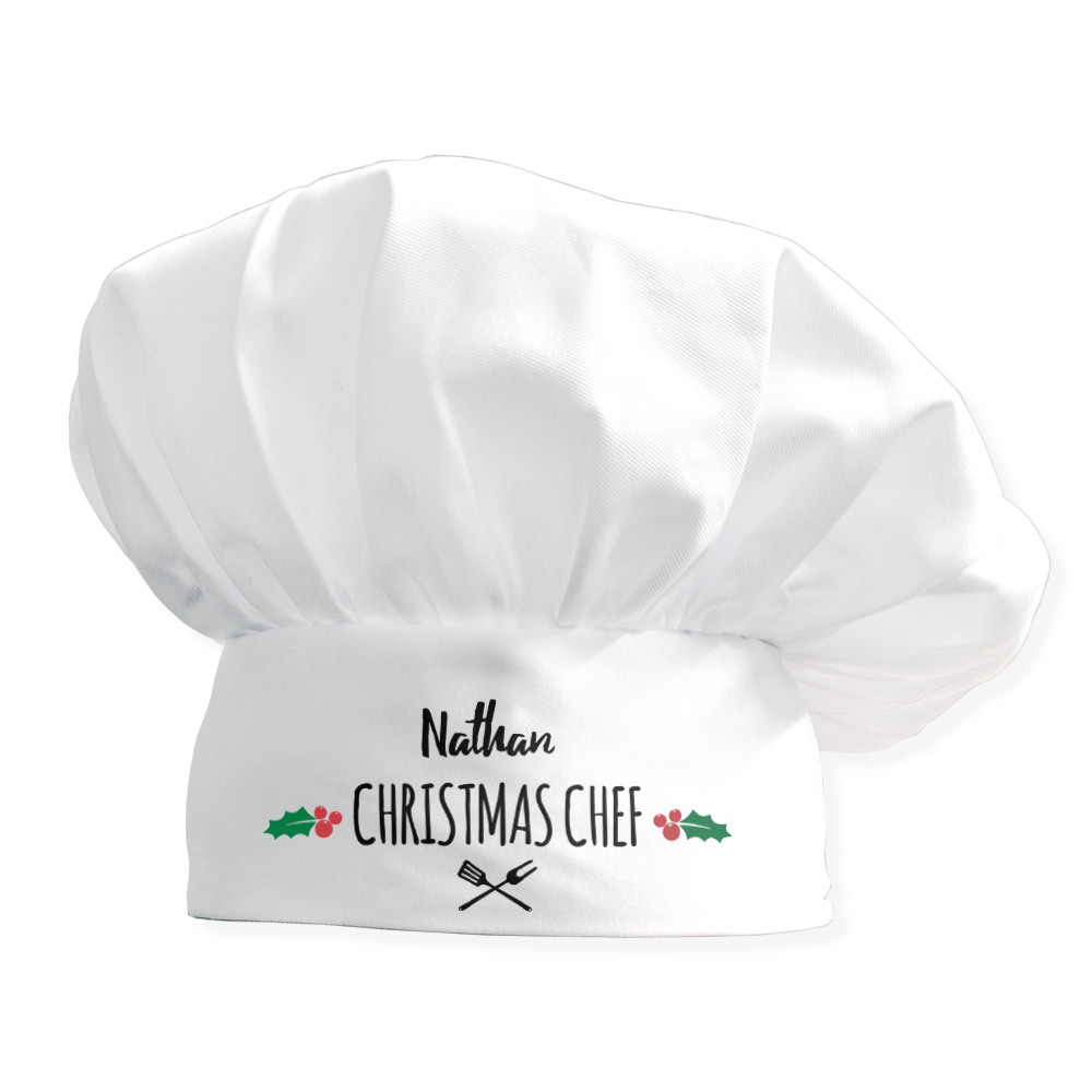 Personalised Chef Hat - Christmas Chef - Click Image to Close