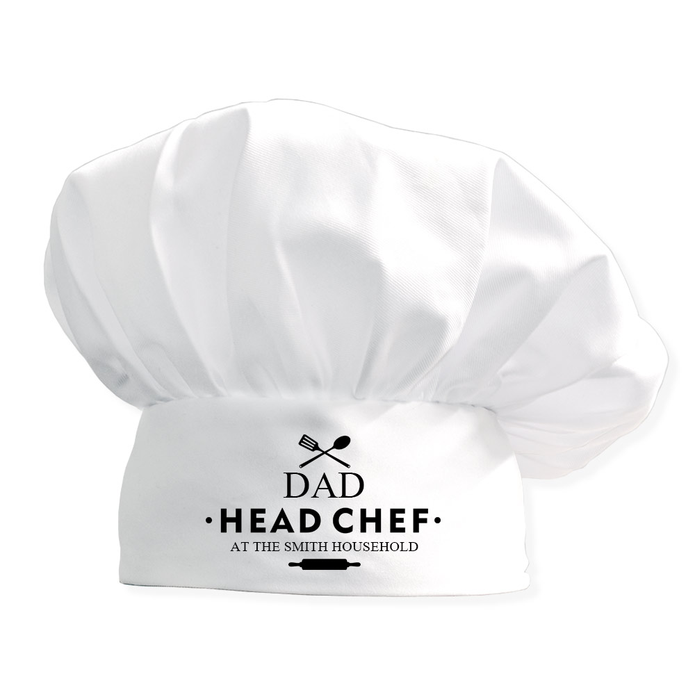 Personalised Chef Hat - Head Chef - Click Image to Close
