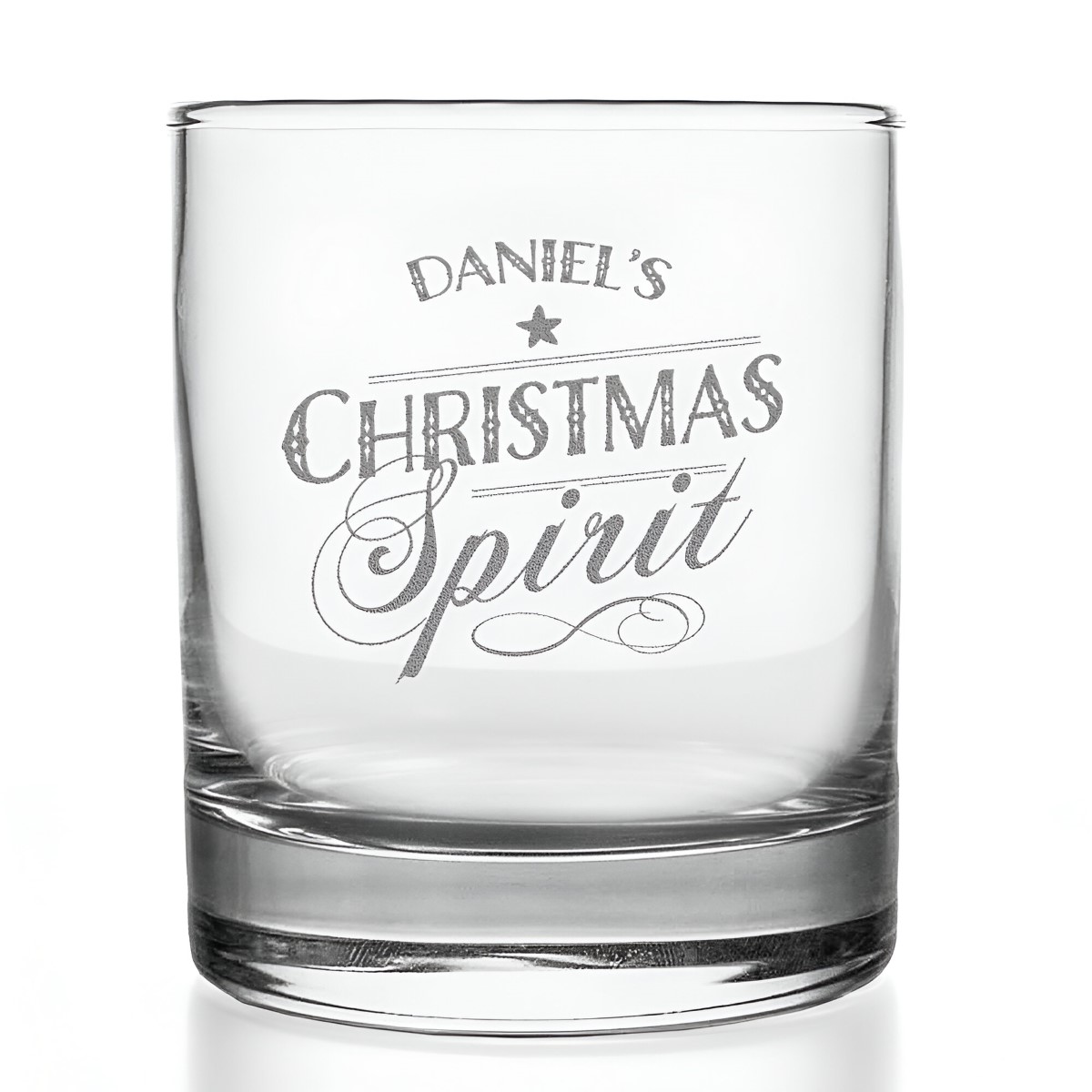 Personalised Name's Christmas Spirit Whiskey Glass - Click Image to Close