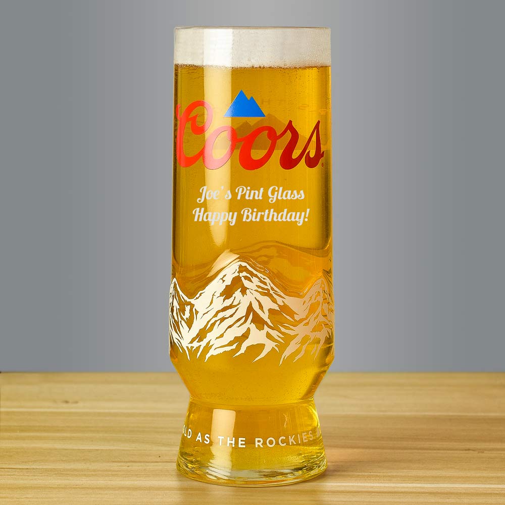 Personalised Coors Pint Glass - Click Image to Close
