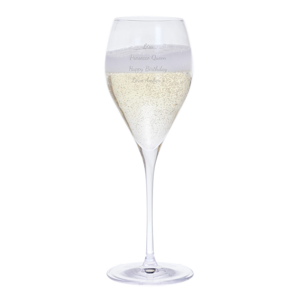 Personalised Dartington Crystal Prosecco Glass - Click Image to Close