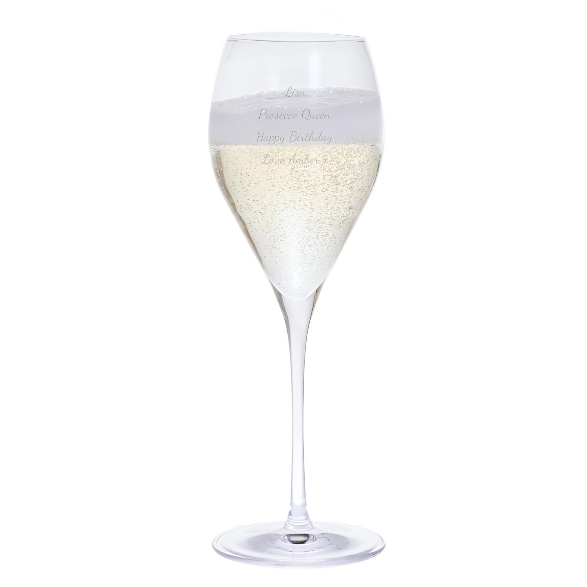 Personalised Dartington Crystal Prosecco Glass - Click Image to Close