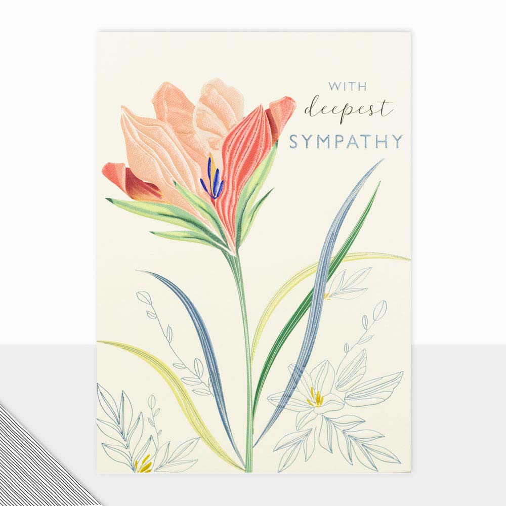 With Deepest Sympathy Greeting Card - Click Image to Close