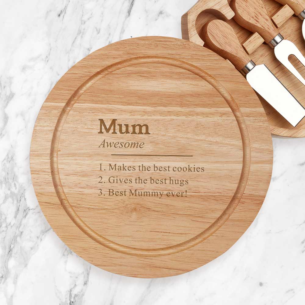 Personalised Round Cheeseboard Set - Dictionary Definition - Click Image to Close