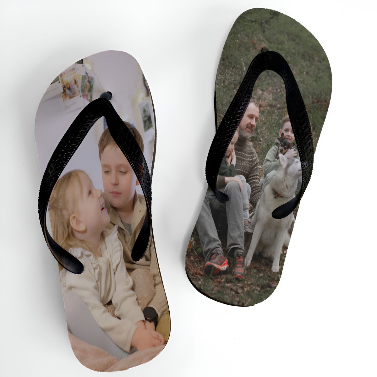 Personalised Photo Upload Flip Flops - Click Image to Close