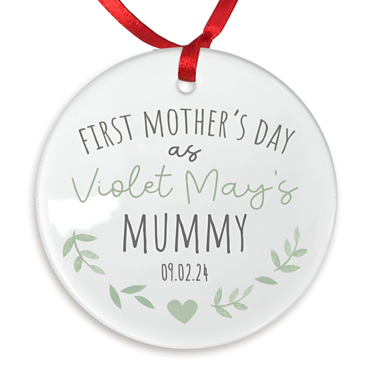 Personalised First Mother's Day As My Mummy Ceramic Keepsake - Click Image to Close