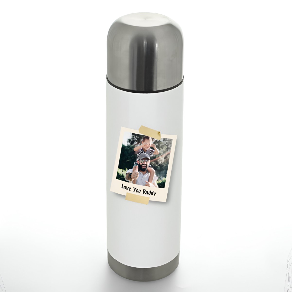 Personalised 26oz Thermal Flask - Polaroid - Click Image to Close