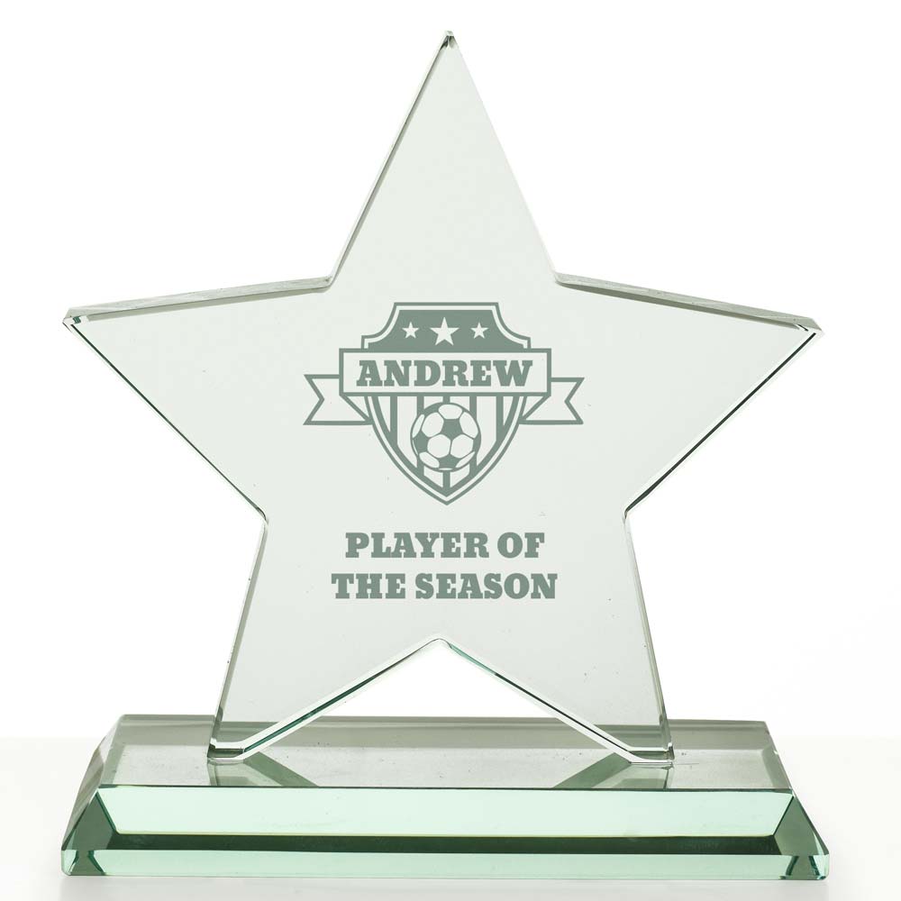 Personalised Football Star Award Trophy - Click Image to Close