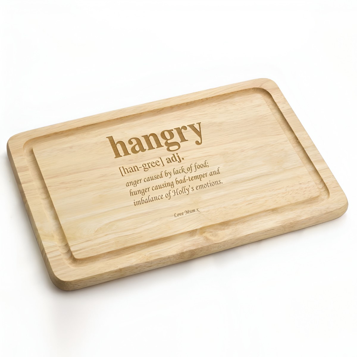 Personalised Chopping Board - Hangry - Click Image to Close