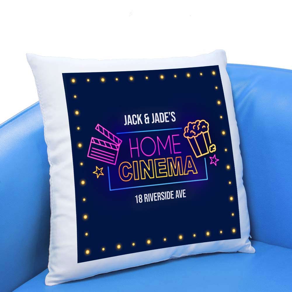 Personalised Home Cinema Cushion - Click Image to Close