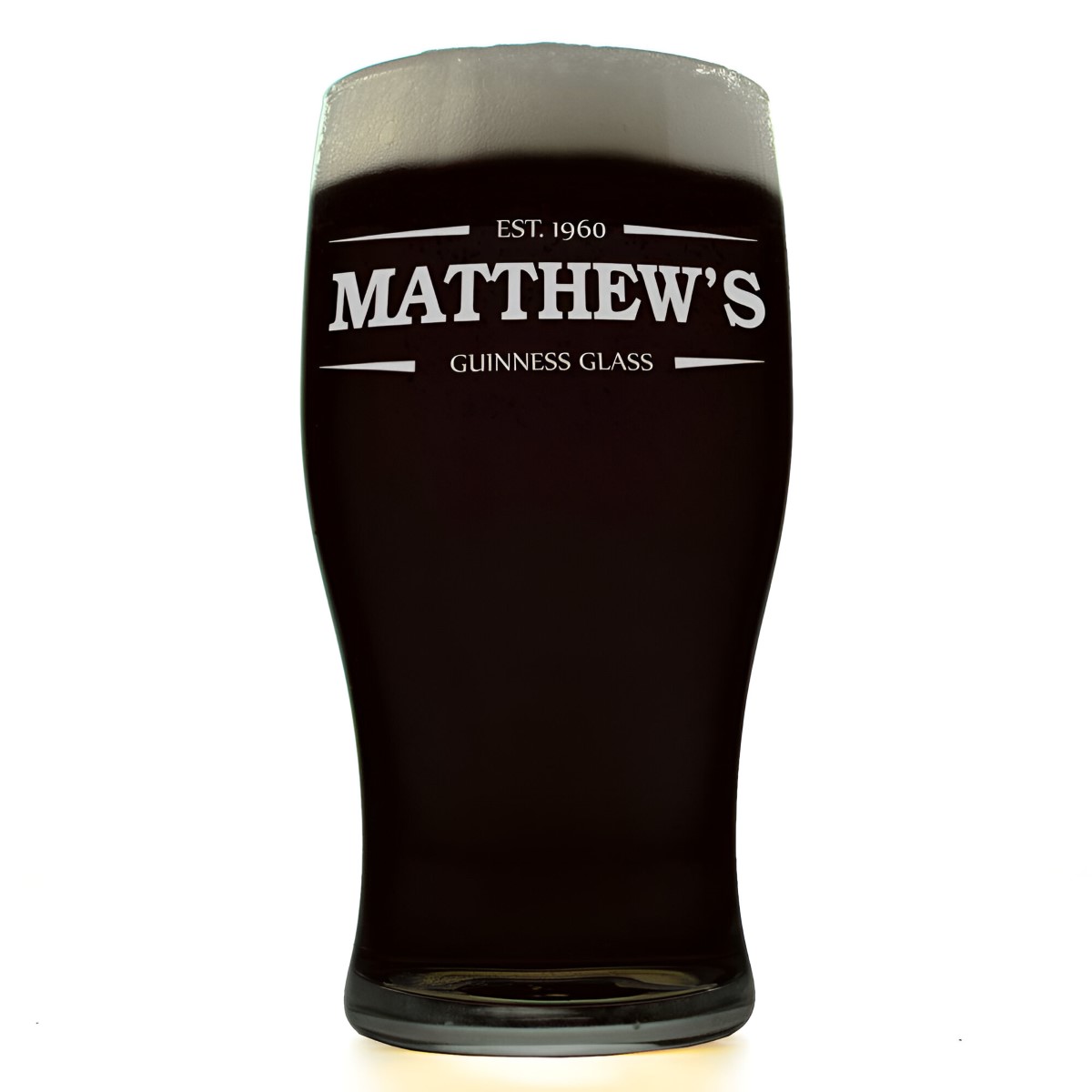 Personalised Irish Themed Pint Glass