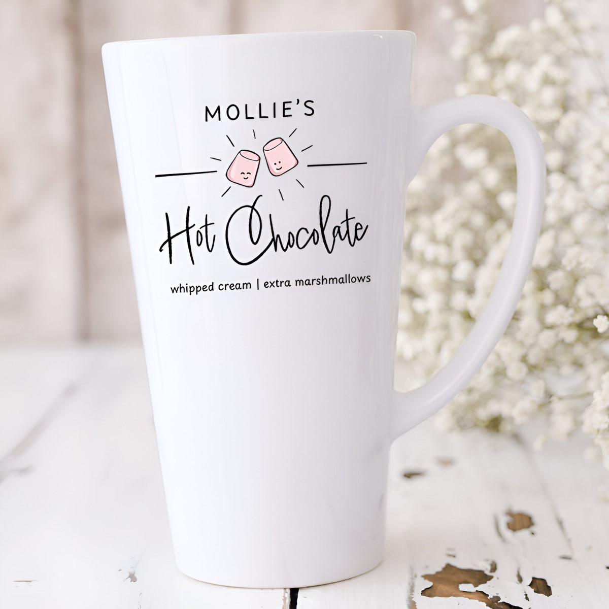 Personalised Name's Hot Chocolate Latte Mug - Click Image to Close