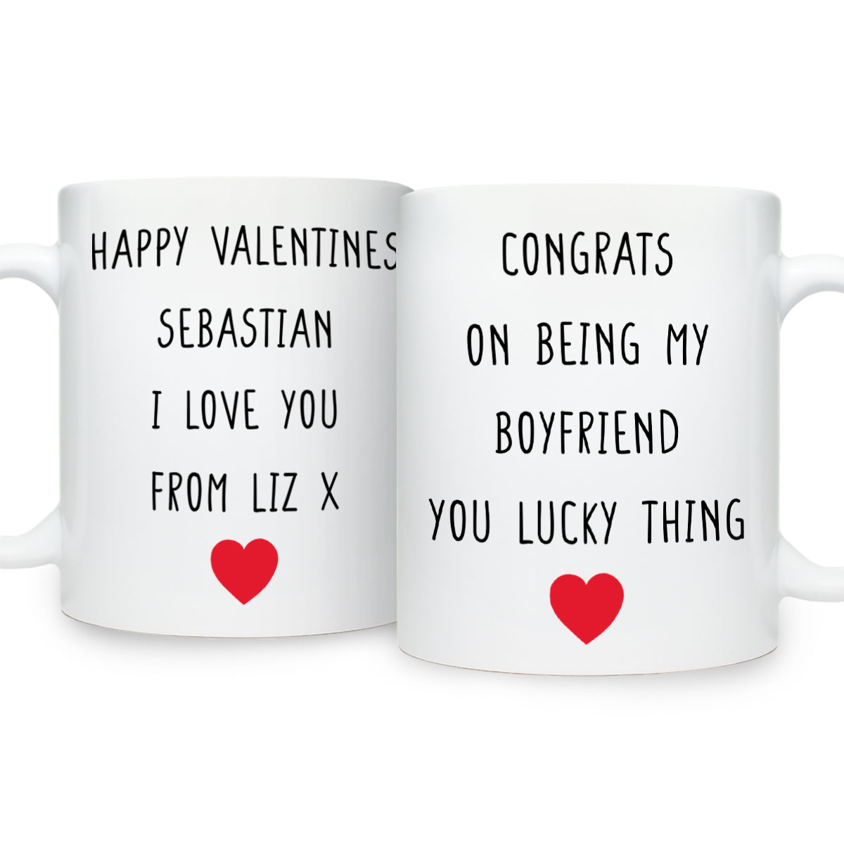 Personalised Congrats On Being My Boyfriend Mug - Click Image to Close