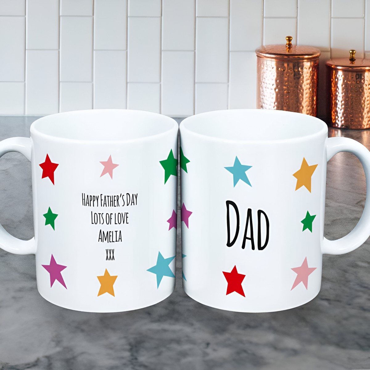 Personalised Star Mug Any Name And Message - Click Image to Close