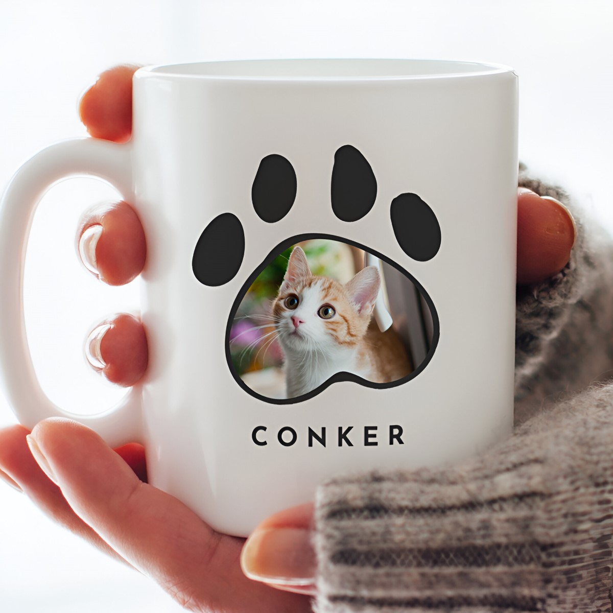 Personalised Cat Lover Photo Upload Mug - Click Image to Close