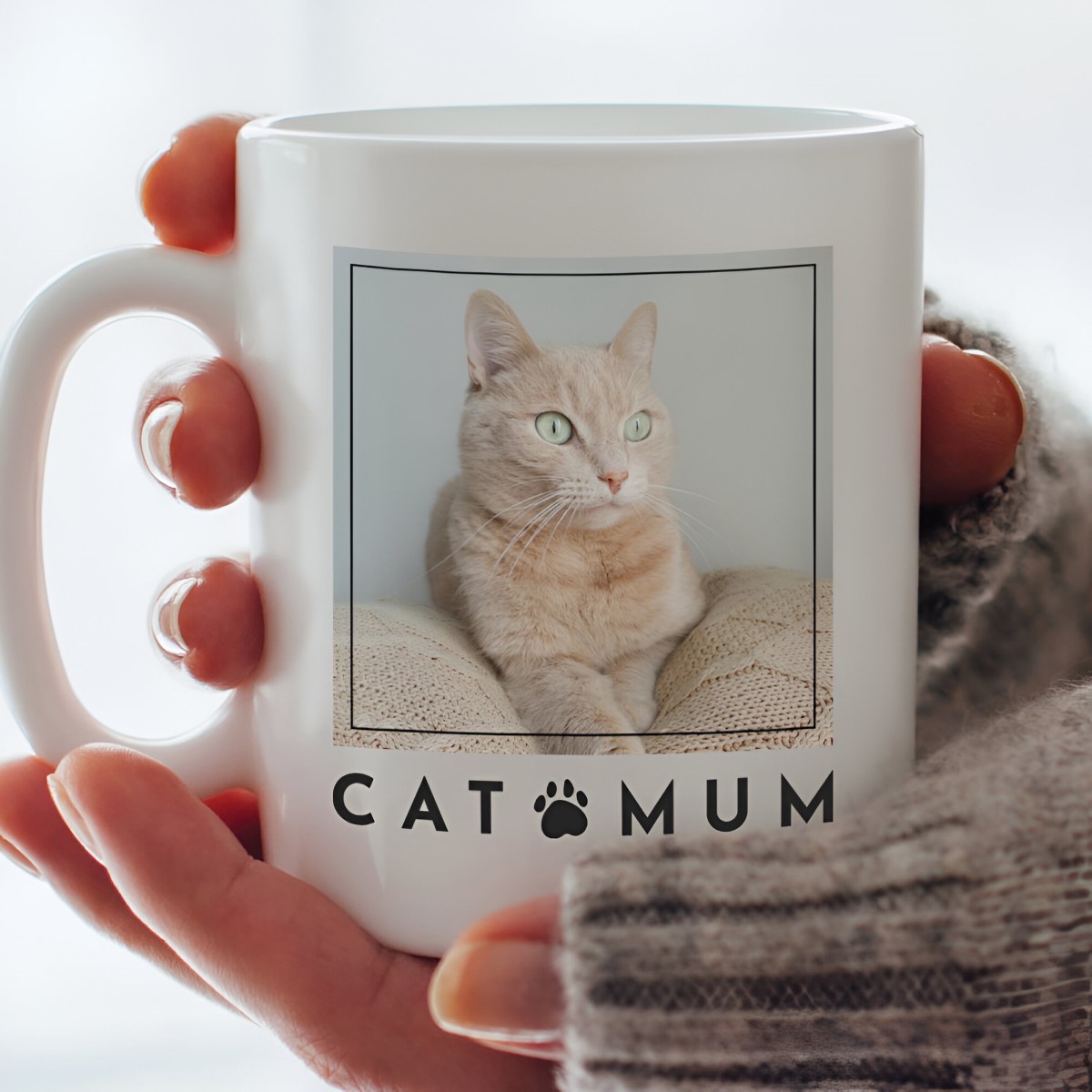 Personalised Cat Mum Photo Upload Mug - Click Image to Close