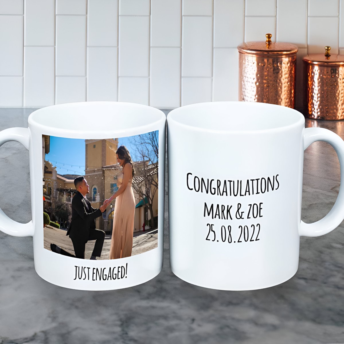 Personalised Photo Mug - Caption And Message - Click Image to Close