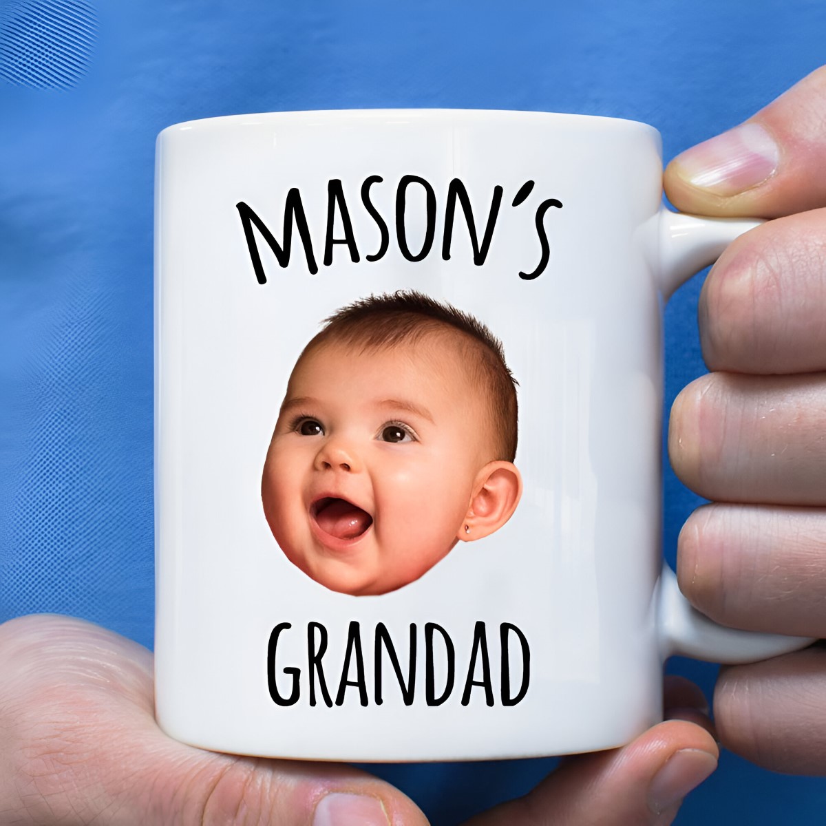 Personalised Baby Face Photo Upload Mug - Click Image to Close