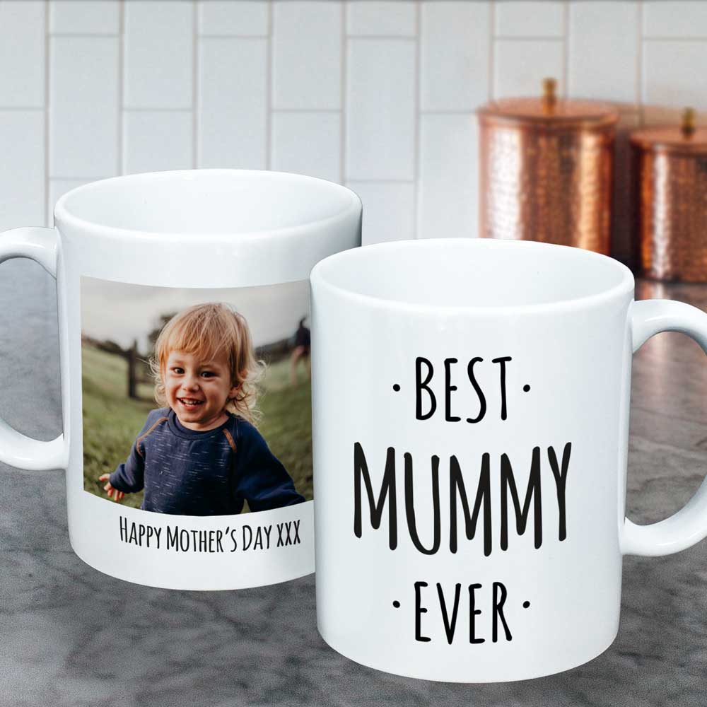Personalised Photo Upload Mug - Best Mummy Ever - Click Image to Close