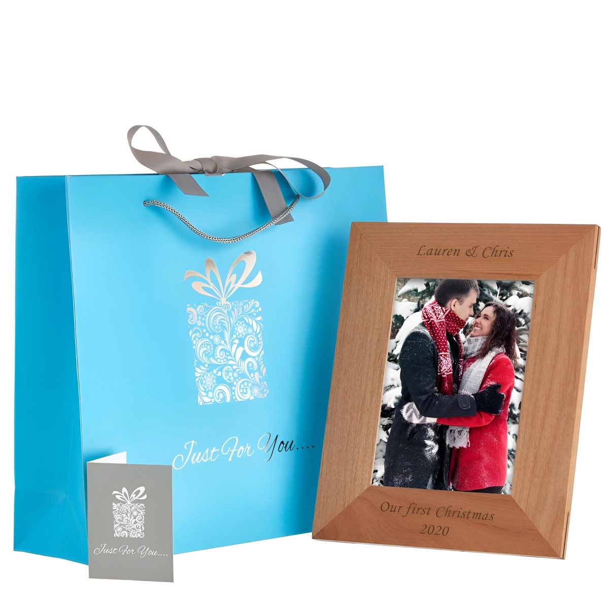 Personalised Wooden Photo Frame Optional Photo Upload - Click Image to Close