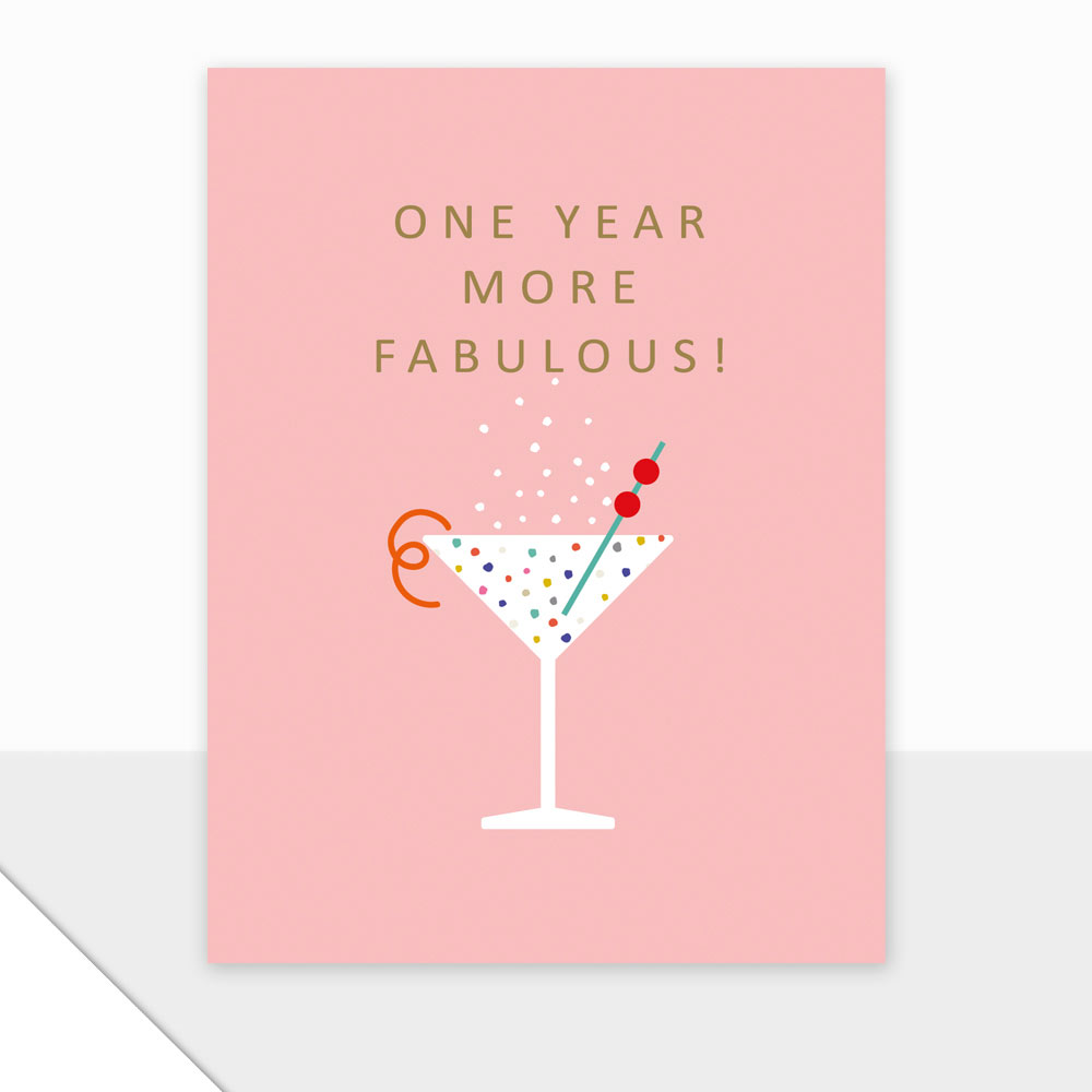One Year More Fabulous Greeting Card - Click Image to Close