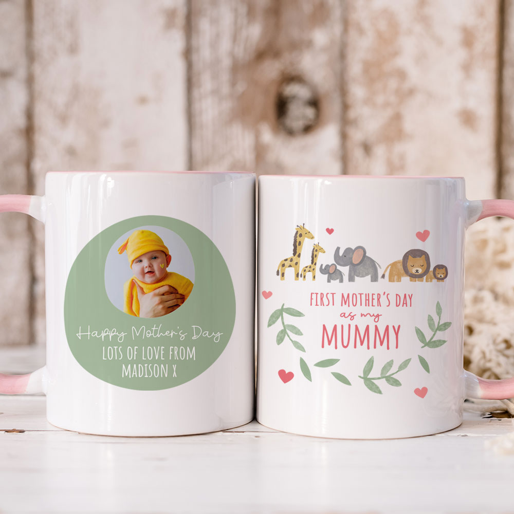 Personalised First Mother's Day As My Mummy Photo Mug - Click Image to Close