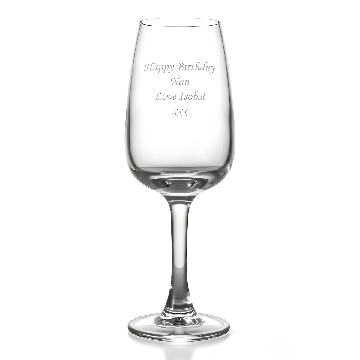 Personalised Tulip Port Glass - Click Image to Close