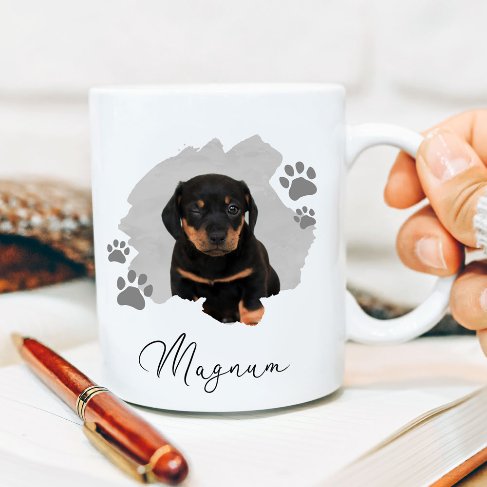 Personalised Pet Photo Upload Mug Dog And Cat Lover Gift - Click Image to Close