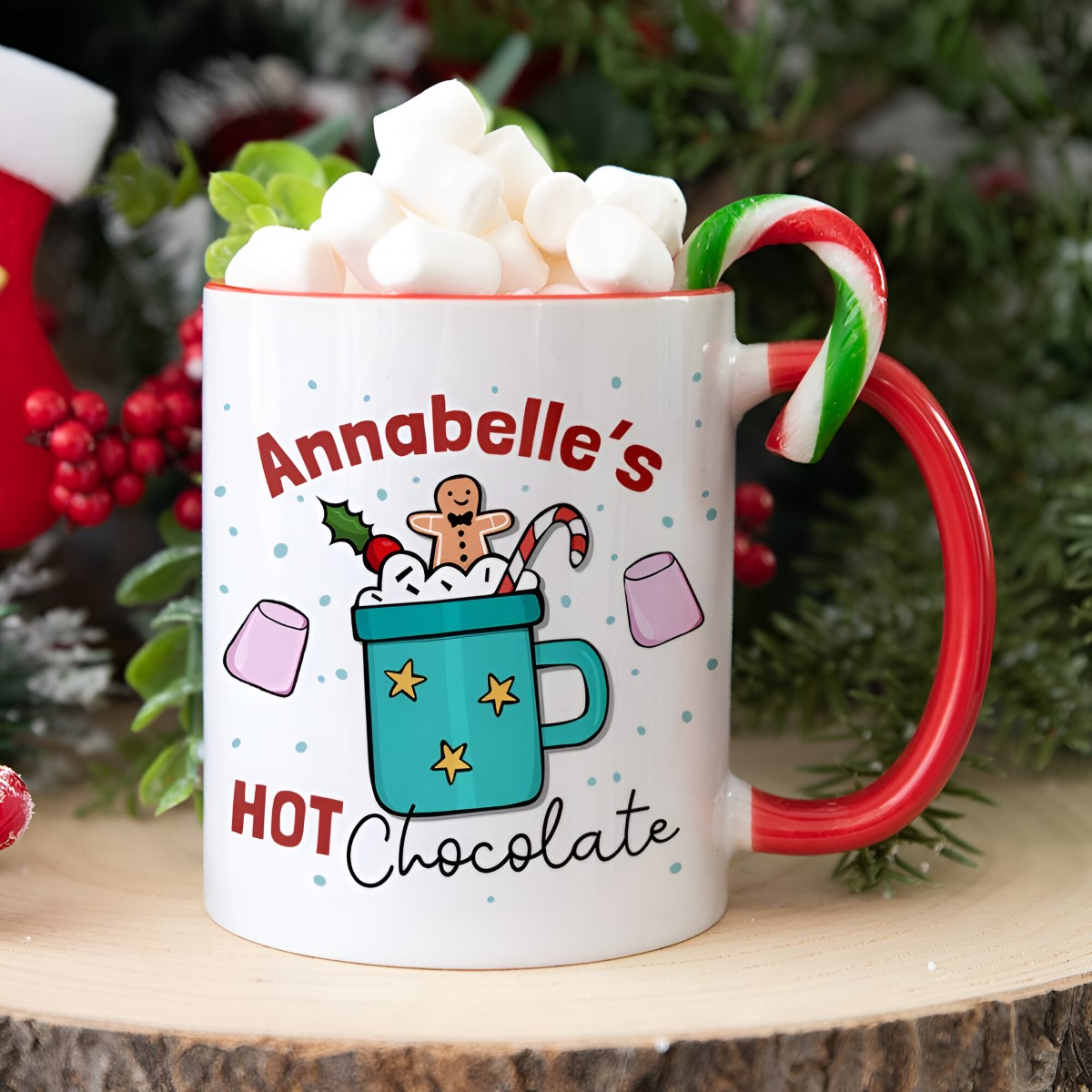 Personalised Christmas Eve Hot Chocolate Mug - Click Image to Close