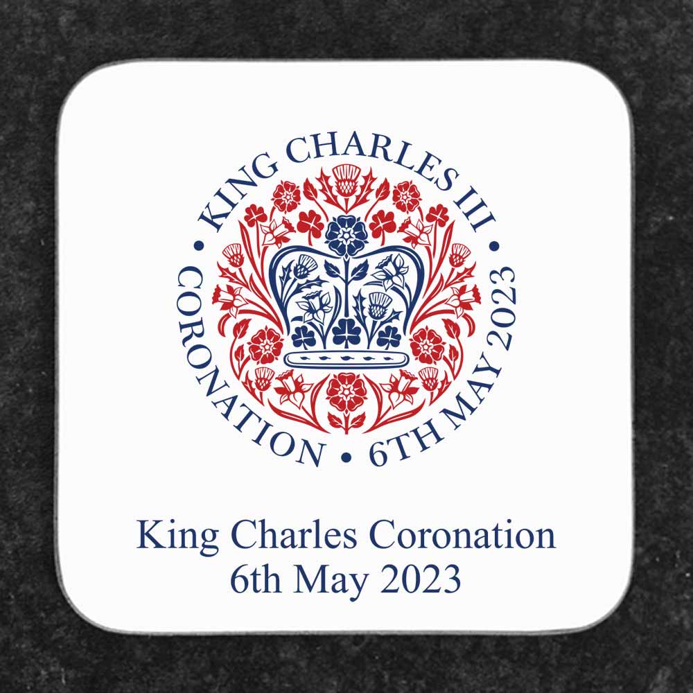 Personalised King Charles III Coronation Coaster 2023 - Click Image to Close
