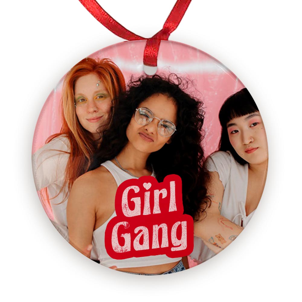 Personalised Photo Galentine's Girl Gang Ceramic Keepsake - Click Image to Close