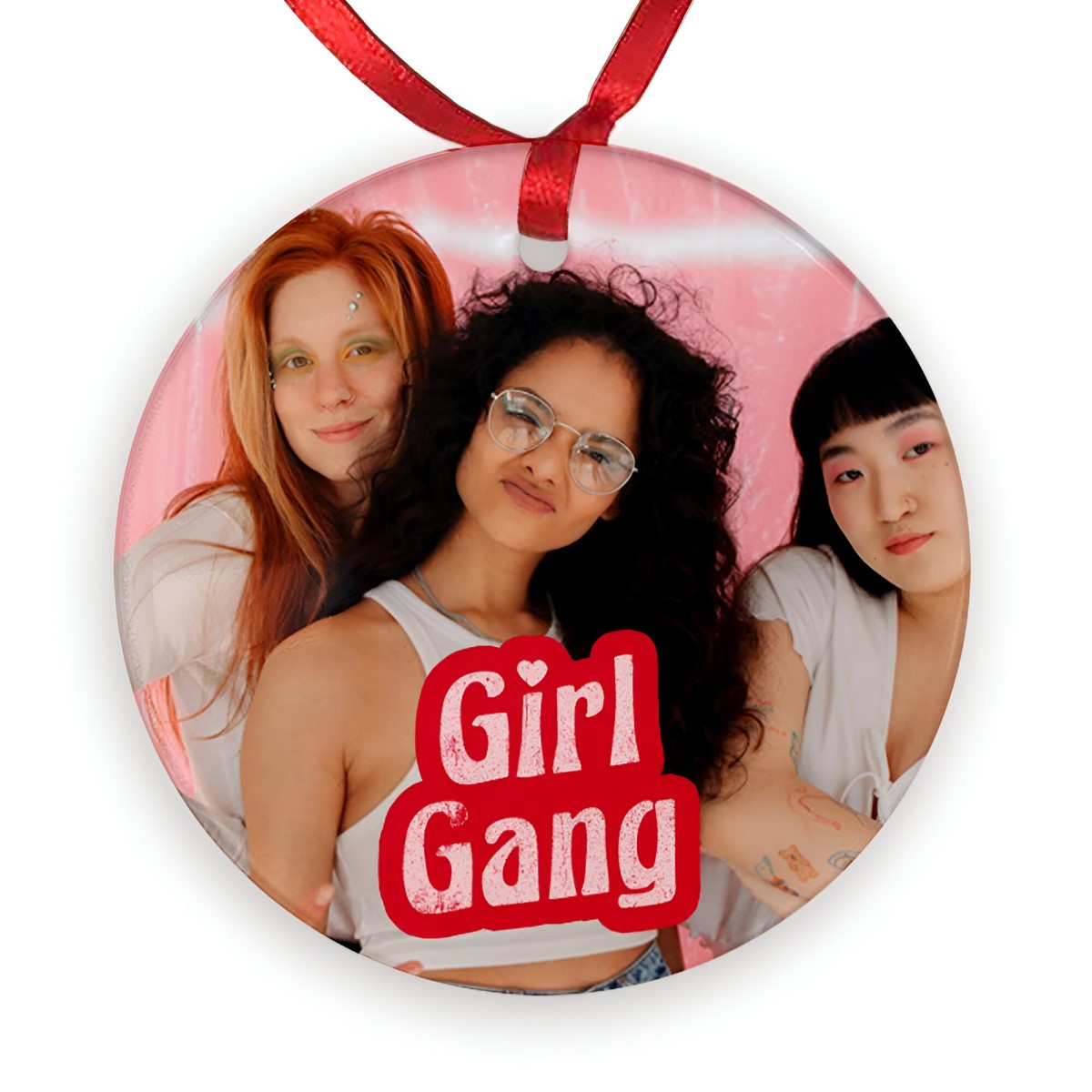 Personalised Photo Galentine's Girl Gang Ceramic Keepsake - Click Image to Close