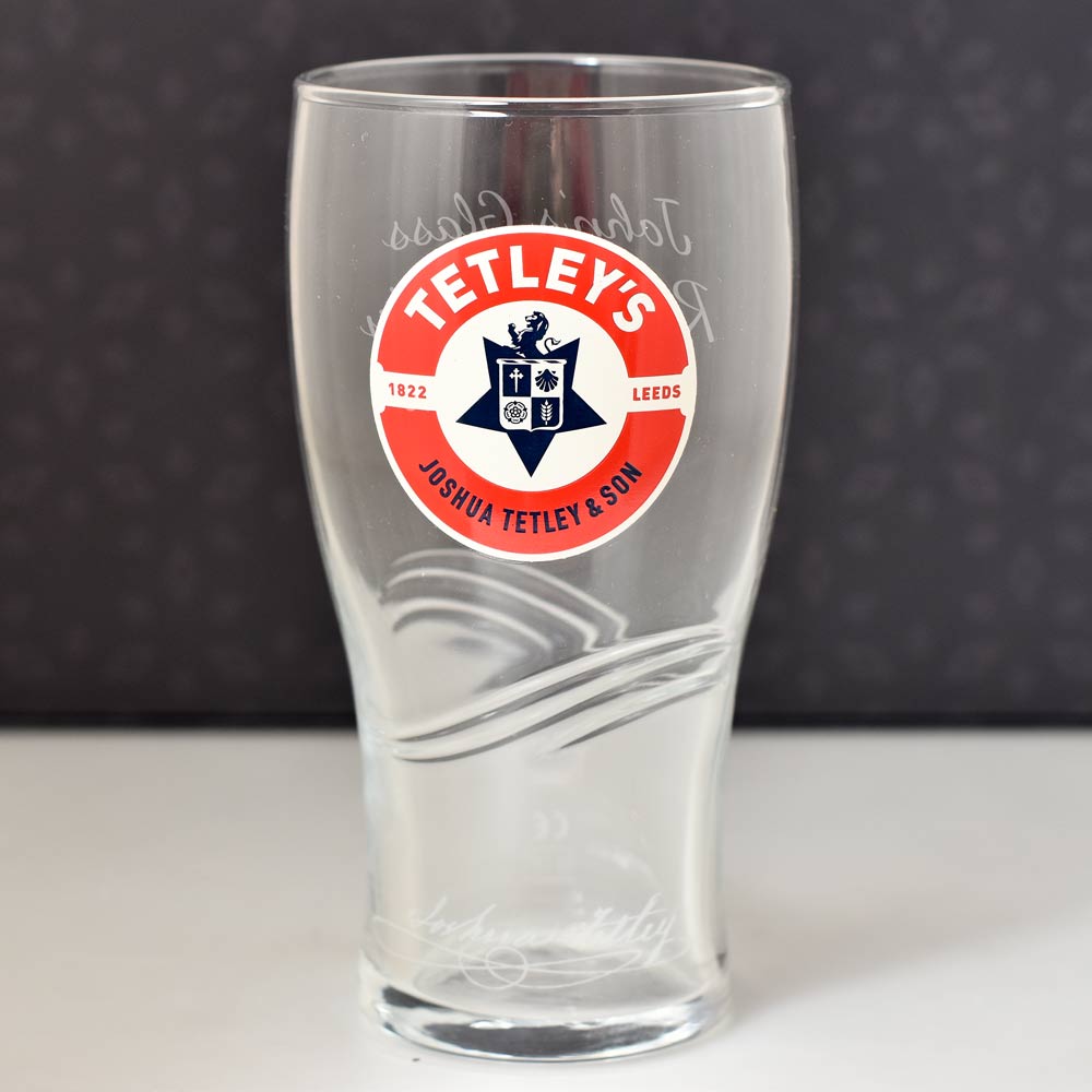 Personalised Tetley's Pint Glass - Click Image to Close