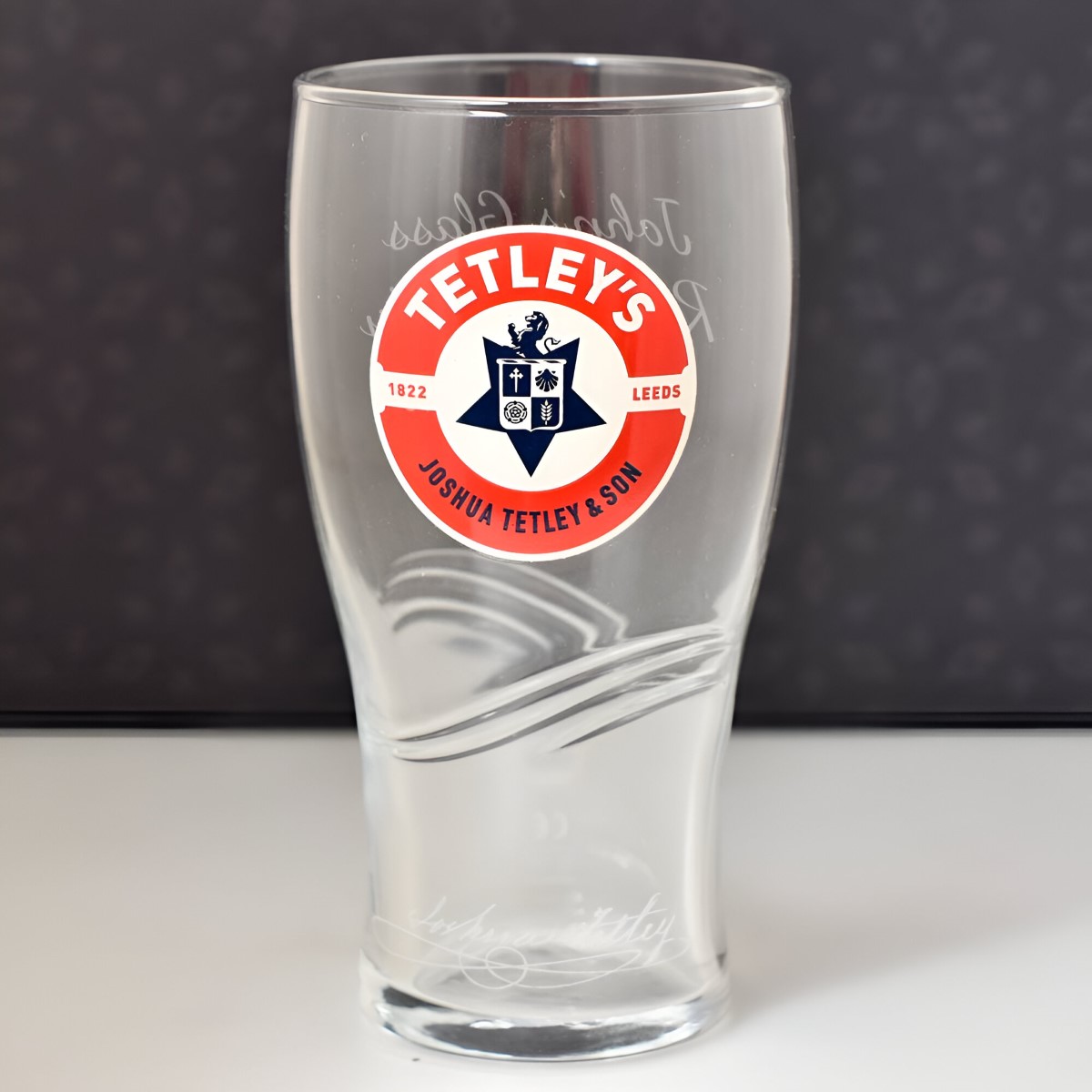 Personalised Tetley's Pint Glass - Click Image to Close